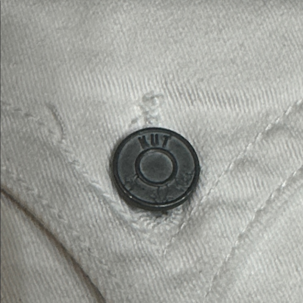 KUT From The Kloth White Cropped Jeans - Picture 8 of 8